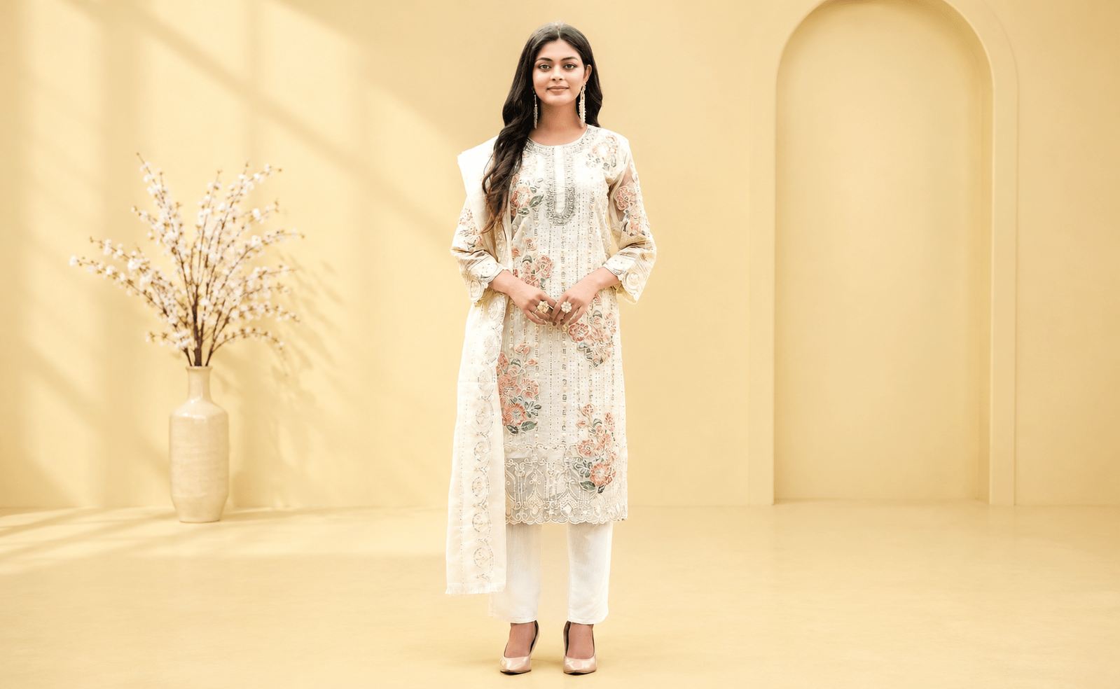 PAKISTANI SUIT - HEAVY  (UN-STITCHED) <br/>COLLECTIONS